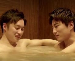 【ゲイ動画】さわやかイケメンたちが一緒に風呂に入って互いの乳首を触ってイチャイチャしてたらどんどんムラムラしてきて…